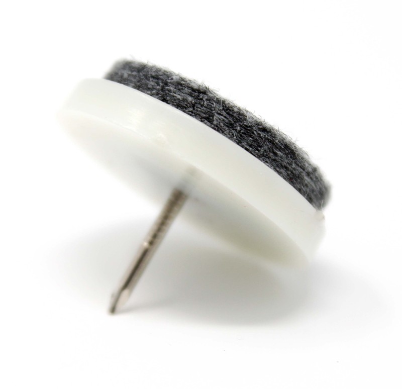 Nail Tack with Felt Base - Diameter: 1 1/8'' for Chair Tips & Furniture
