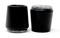 Chair Tip End Cap - Fits over 5/8'' to 11/16'' Diameter Tube with Long Life Felt for Furniture
